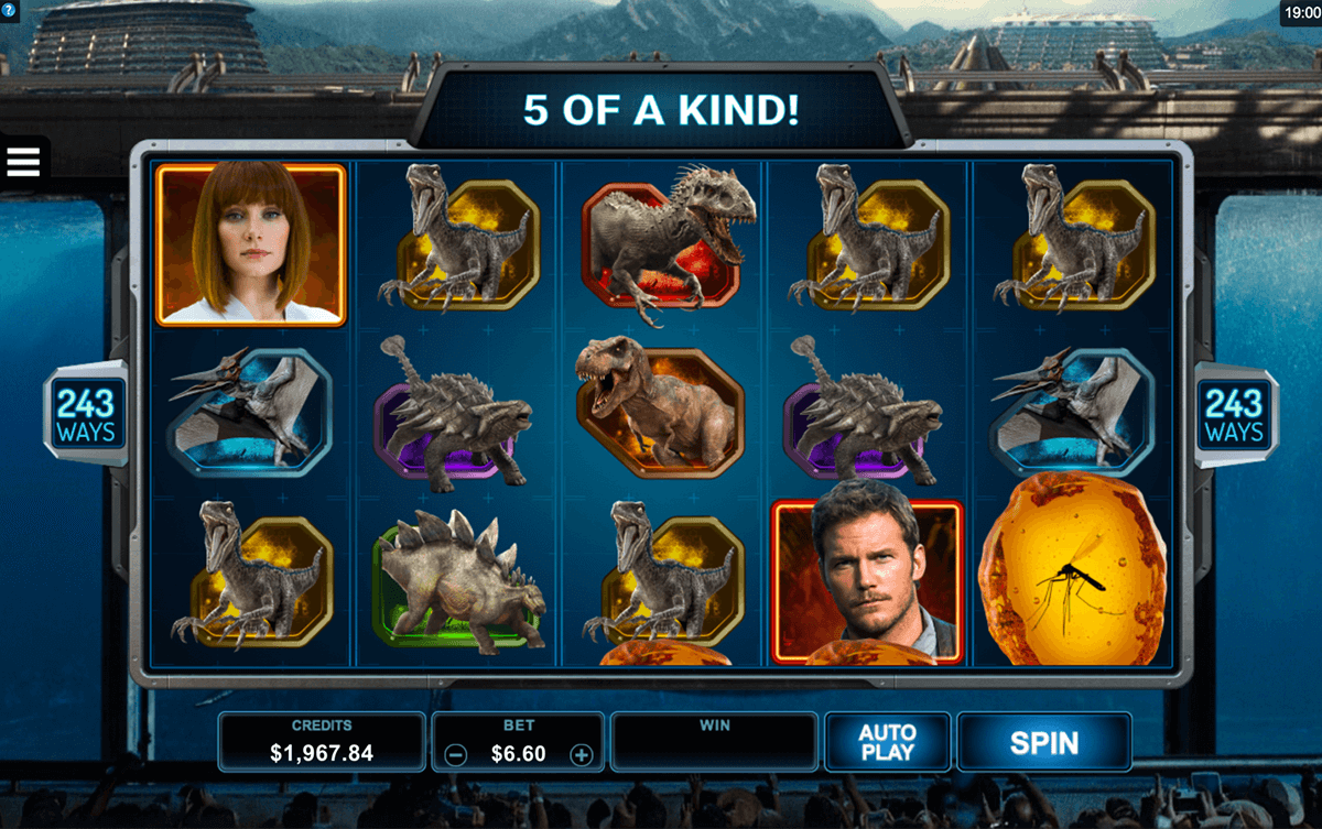 Microgaming Casinos 13 Jurassic World Slot