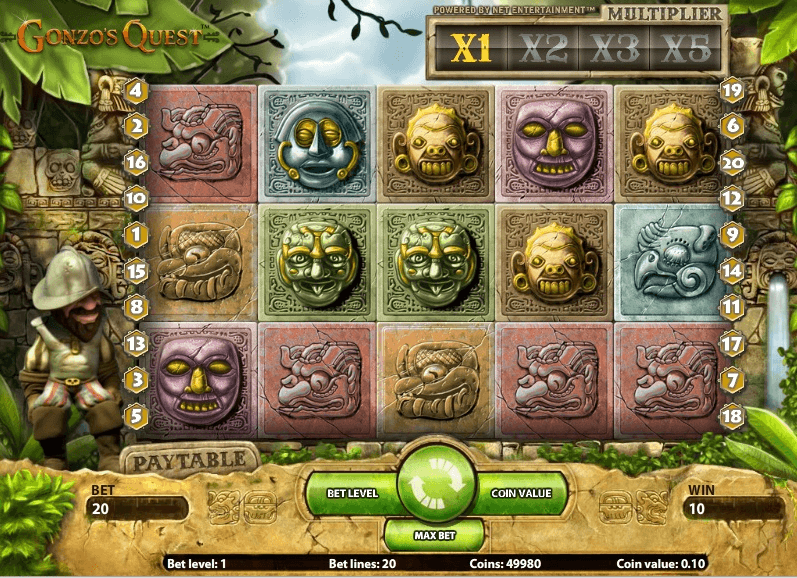 Gonzos Quest | Kostenlos spielen, Slot Bewertung & Casinos 1 Iframe Image