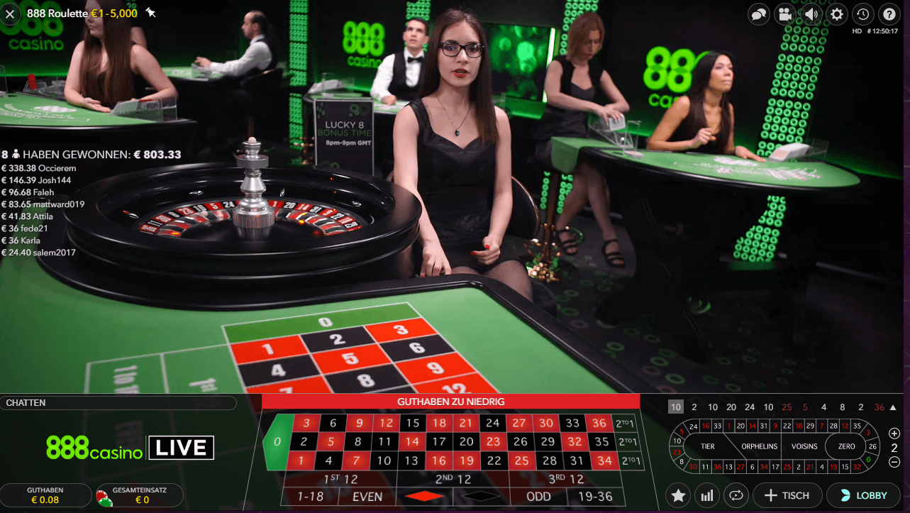 Online Casino Software 15 888 Live Roulette