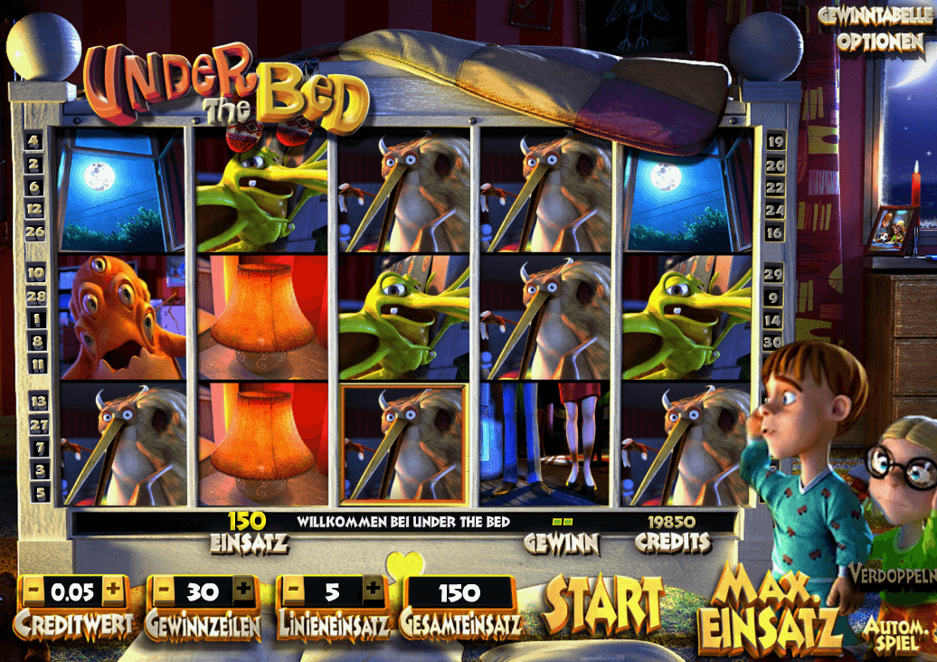 Kostenlose Casino Online Slots spielen 13 Expanding Wilds bei under the bed